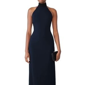 Badgley Mischka Rent the Runway Two tone high neck gown sz 6 $575